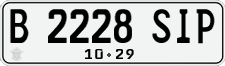 License plate of Indonesia, Regular plates