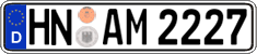 German license plate, Regular plates