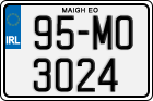 License plate of Ireland, Regular plates