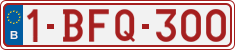 License plate of Belgium, Regular plates (2010)