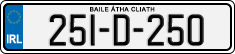 License plate of Ireland, Regular plates