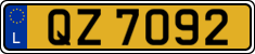 License plate of Luxembourg, 2003 year system