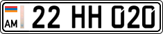 License plate of Armenia, Private owners