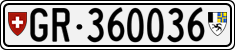 License plate of Switzerland, Cars