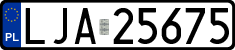 License plates of Poland, Regular car plates