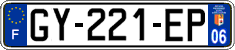 French license plate, SIV (ordinary)