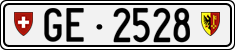 License plate of Switzerland, Cars