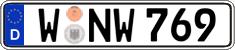 German license plate, Regular plates