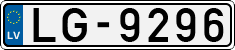 License plate of Latvia, Regular car plates