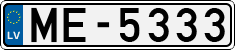 License plate of Latvia, Regular car plates