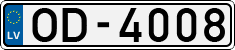License plate of Latvia, Regular car plates