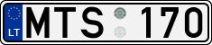 License plate of Lithuania, Cars