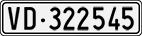 License plate of Switzerland, Cars