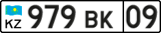 License plate Kazakhstan, Organizations (2012)