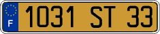 French license plate, FNI