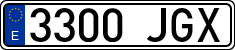 License plates of Spain, Ordinary (2000)