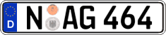 German license plate, Regular plates