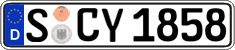 German license plate, Regular plates