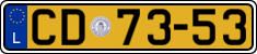 License plate of Luxembourg, Diplomatic
