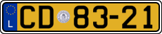 License plate of Luxembourg, Diplomatic