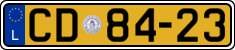 License plate of Luxembourg, Diplomatic