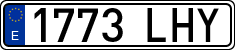 License plates of Spain, Ordinary (2000)