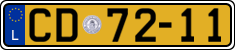 License plate of Luxembourg, Diplomatic