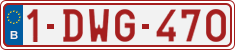 License plate of Belgium, Regular plates (2010)