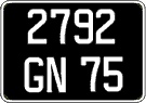 French license plate, FNI