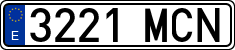 License plates of Spain, Ordinary (2000)