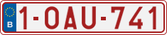 License plate of Belgium, Regular plates (2010)