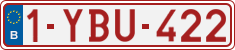 License plate of Belgium, Regular plates (2010)