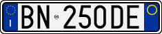 License plate of Italy, Cars (1994 year series)