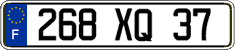 French license plate, FNI