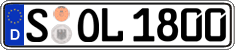 German license plate, Regular plates