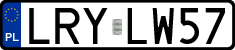 License plates of Poland, Regular car plates