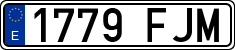 License plates of Spain, Ordinary (2000)