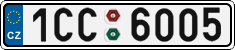 License plate of the Czech Republic, Cars (2001)