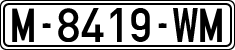 License plates of Spain, 1971 year series