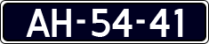 License plate of the Netherlands, Imported oldtimers (cars)