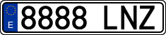 License plates of Spain, Ordinary (2000)