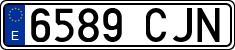License plates of Spain, Ordinary (2000)