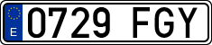 License plates of Spain, Ordinary (2000)
