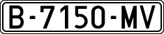 License plates of Spain, 1971 year series