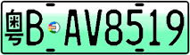 License plate of China, Electric vehicles