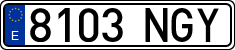 License plates of Spain, Ordinary (2000)