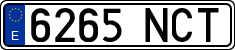 License plates of Spain, Ordinary (2000)