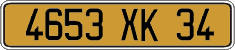 French license plate, FNI