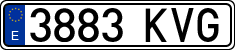 License plates of Spain, Ordinary (2000)
