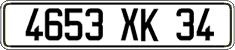 French license plate, FNI
